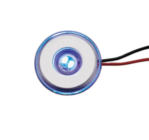 Led Orientierungsleuchte, Blau, Rund, 2x0.2w Smd 2835 Led, Ø39mm