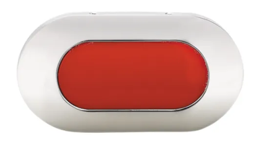 Led Orientierungsleuchte, Kunststoff, Einbau, 12v/0,8w, Led 4x 0,2w, 73x38mm, Rot