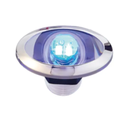 Led Orientierungsleuchte, Niro Halb Verdeckt, 12v/0.4w, Blau, Oval, 2x0.2w Smd 2835 Led, 53.4x33mm