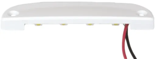 Led Orientierungsleuchte, Verchromtes Metallgehäuse, Aufbau, 12v/0,48w, 4x Flat-Top Led, 83x20x8mm