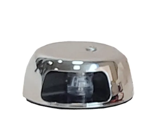 Led Positionslaterne, Poliertes Niro 304 Gehäuse; 12-24v; Rot 112.5°