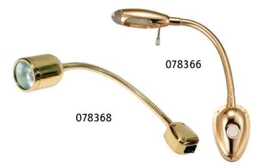 Allpa Kartenleselampe, L=373mm, Messing, 12v/10w, Halogen