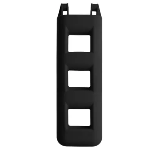 Allpa Treppenfender 25x12x55cm, Schwarz, Dreistufig