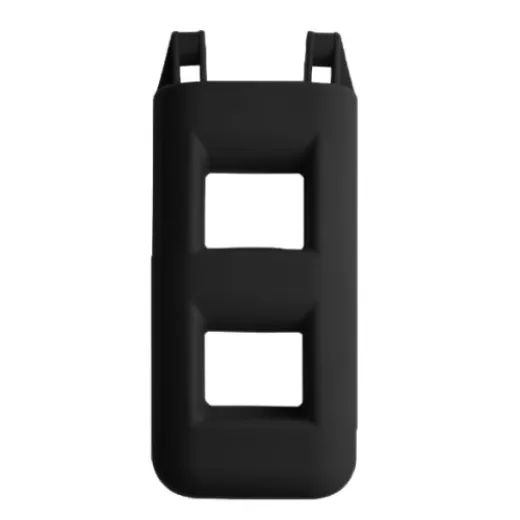 Allpa Treppenfender 25x12x55cm, Schwarz, Zweistufig