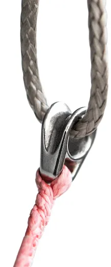 Leitöse/Umlenkblock zum Anspleißen A4 für Seil 5mm 4St. SB-Pack