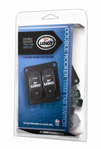 LENCO Doppel-Kippschalter Set mit Anschlusskabel