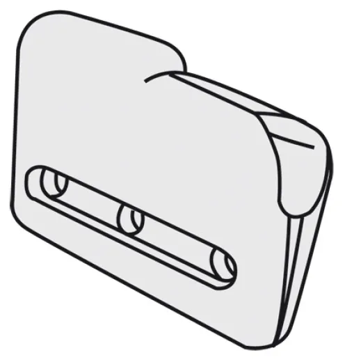 Liekleinen-Klemme (Kunststoff) 1-3mm (VP:10Stück)