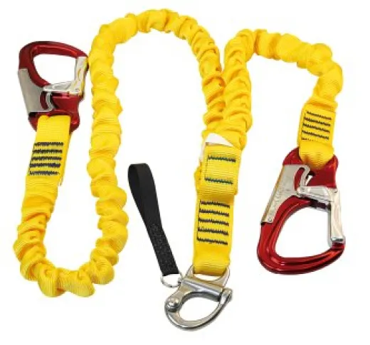 Lifeline elastisch 2 Karabiner + 1 Schnappschäkel