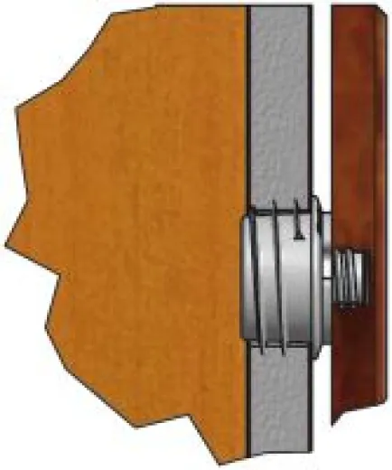 LowProfile-Buchse LP-F8 selbstschneidend 5Kg VP=10