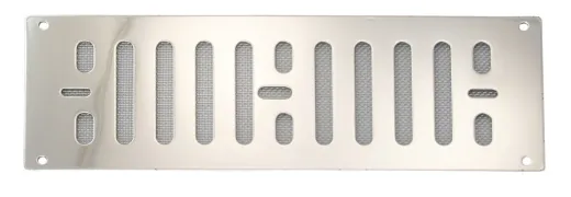 Lüftungsblech Edelstahl 229 x 76mm mit Screen