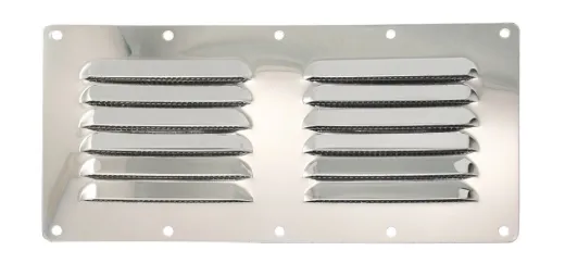Lüftungsblech Edelstahl 340x116mm