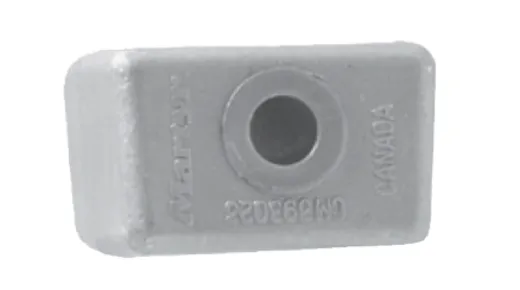 Magnesium Anode Omc/Johnson/Evinrude, Block V4/V6 (Oem 393023)