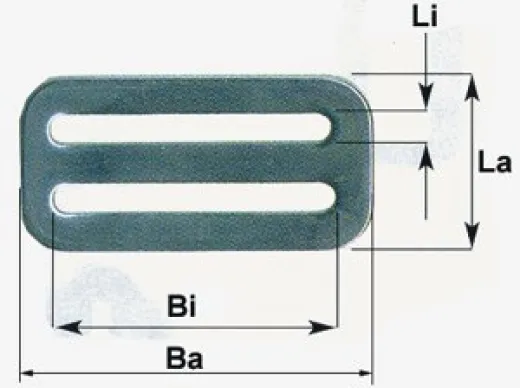 MAKEFAST Gurtschnalle aus Edelstahl für 25mm Gurt