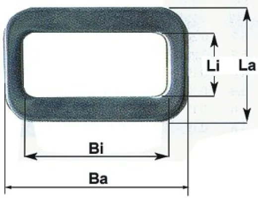 MAKEFAST Gurtschnalle aus Edelstahl für 25mm Gurt