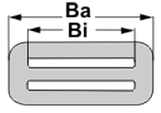 MAKEFAST Gurtschnalle aus Edelstahl für 30mm Gurt