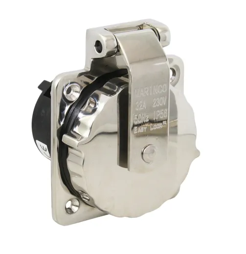 MARINCO Einbausteckdose NEMA A4 230V 32A mit Gehäuse