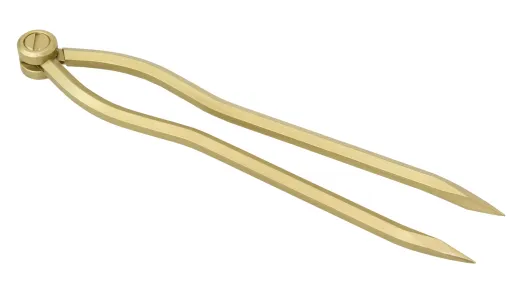 Marinezirkel, klassisch Messingfarben matt 185mm