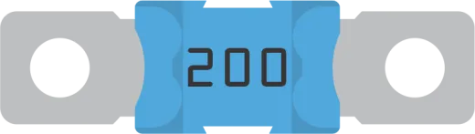 MEGA-fuse 200A/58V for 48V products