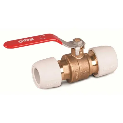 Messing-Kugelhahn heißes / kaltes Wasser (22 mm)