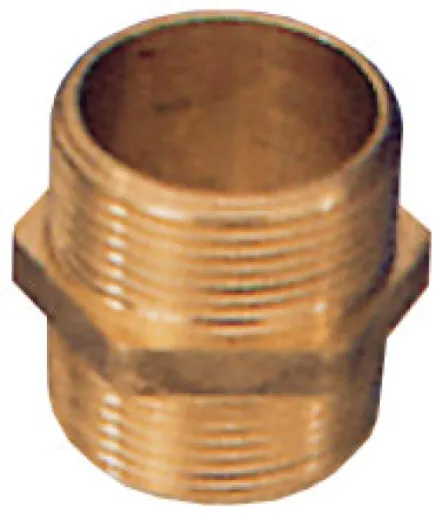 Messing Verbindungsnippel, 1"