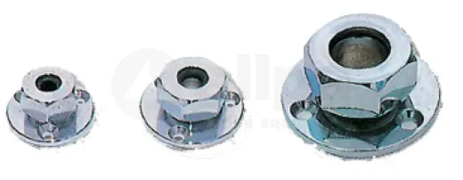 Messing-Verchromte Wasserdichte Kabeldurchführung, Kabel Ø8mm (Rändermutter)