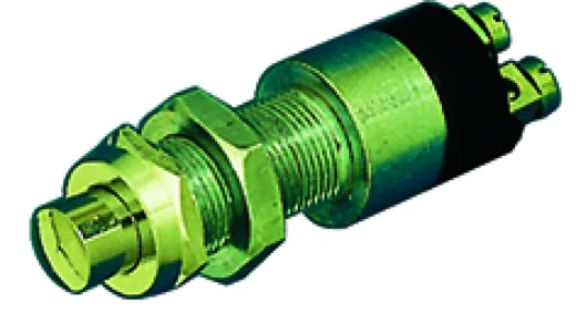 Messing-Verchromter Druck (Kontakt) Schalter, 30a, Bohrloch Ø14mm