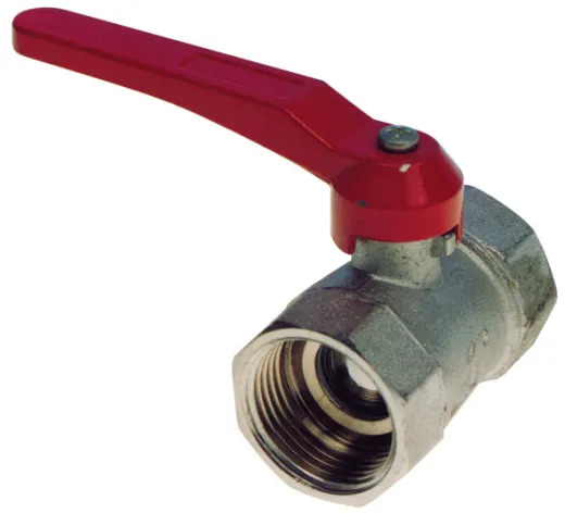 Messing-Verchromter Kugelhahn, 1/4