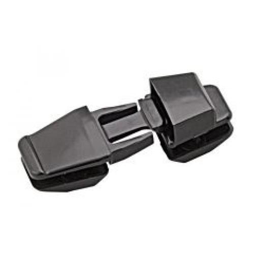 Mini-Steckschnalle KS schwarz 20mm