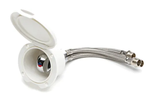 Mischhahn Mit Einbaukasten, Weißer Kunststoff