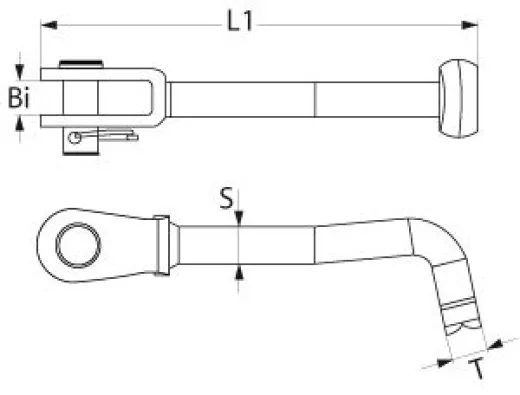 Montageplatte für T-Terminal 2-3mmØ AISI316