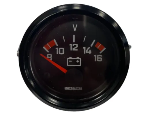 Moto-voltmeter 8-16 volt 12V 52mm CHROOM