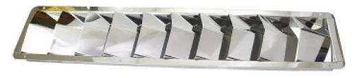 Motorraumlüfter Edelstahl 5 Schlitze 326x114mm