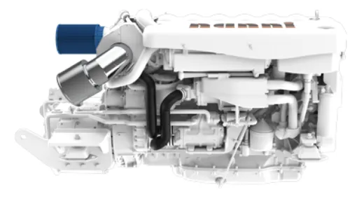 Nanni marine diesel engine N13.800 with ZF Hurth reversing gear CR3—ZF325-1A/R=2.037:1
