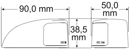 NaviLED DeckMount Bb-/Stb Set weiß ohne BSH