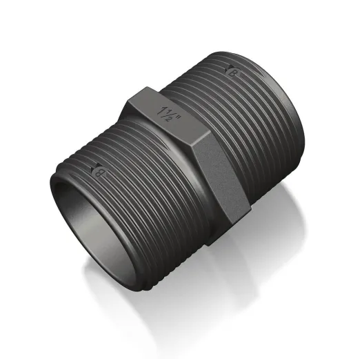 Nippel (2" - 2", schwarz)