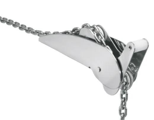 Niro Ankerbugrolle, A=330mm, B=70mm, C=117mm (Kippbar, Bis 10kg)