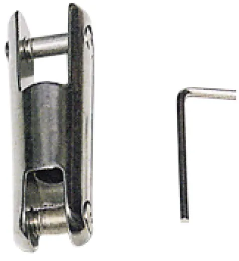 Niro Ankerketteverbindungsglied, A=118mm, B=14mm, C=9mm, D=38mm, E=22mm (Doppelt Wirbelnd Modell, Bis 850kg)