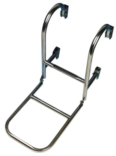 Niro Badeleiter, 3-Stufen, Zur Festmontage Auf Deck, Abm. Ausgeklappt 260x780mm, Rohr Ø20mm