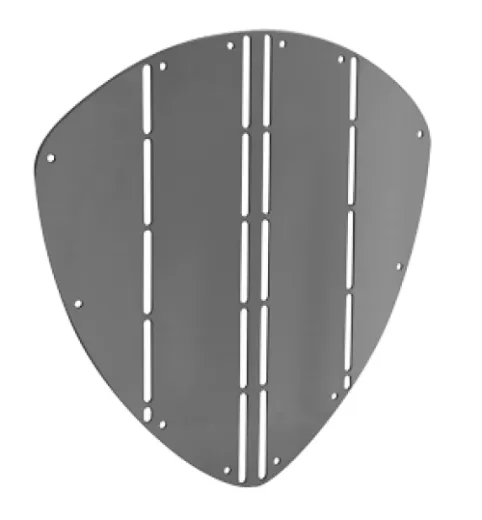 Niro Bugschutzplatte, A=350mm, B=345mm, Triangelförmig