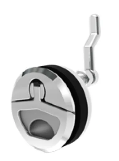 Niro Einlaßgriff Mit Drehverschluß, A=8-25mm, B=22-76mm, C=62mm, D=50mm, E=71mm, F=54mm