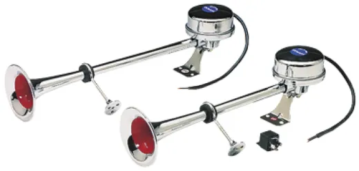Niro Elektromagnetischer Signalhornsatz, Zweiklang, L=470mm, 12v (115db(A)-320/370hz)