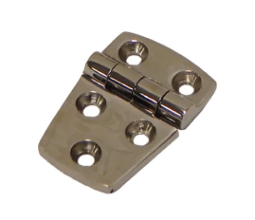 Niro Gegossenes Scharnier, 57x38mm, H=4mm, Stift Ø9mm