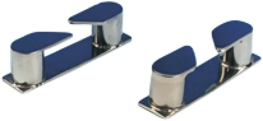 Niro Lippklampe Rechts, Abm. 115x27x30mm, Bugmontage