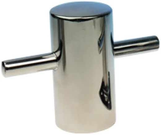 Niro Poller Bolzenmontage M12, Ø70mm, H=145mm