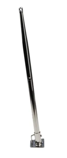 Niro Relingsstütze Ø25mm, H=550mm, 2-Loch (275/550mm)