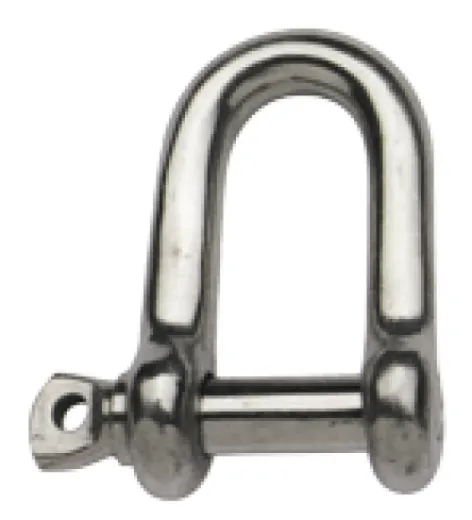 Niro Schäkel, A=Ø10mm, B=40mm, C=12mm, D=40mm (Bruchlast 5800kg)