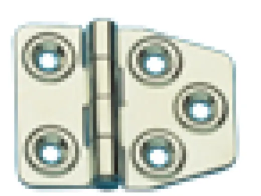 Niro Scharnier, 56x45mm, Ø5mm