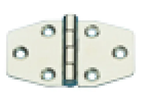 Niro Scharnier, 64x37mm, Ø4mm