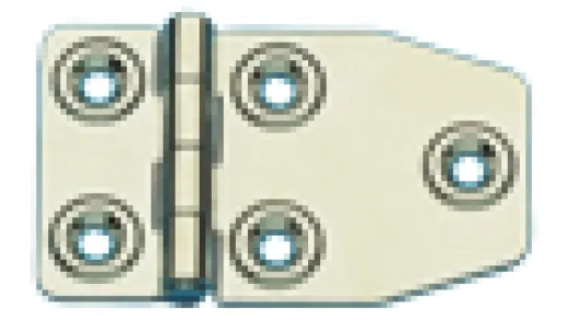 Niro Scharnier, 73x45mm, Ø5mm