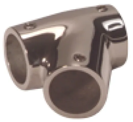 Niro T-Stück Links, Ø22,25mm, 60°